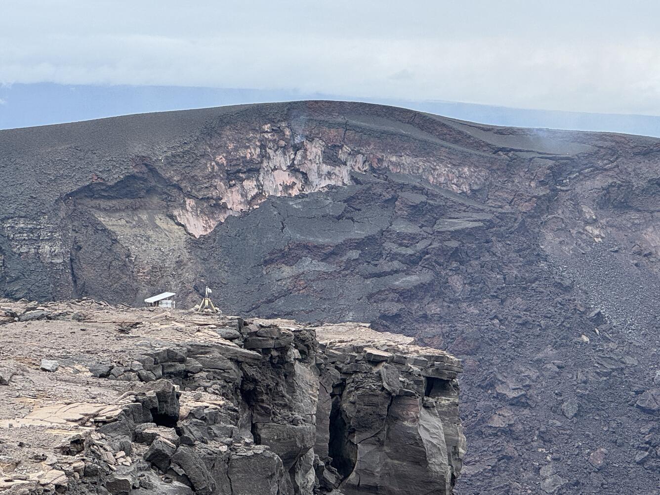 Color photograph of volcanic hill