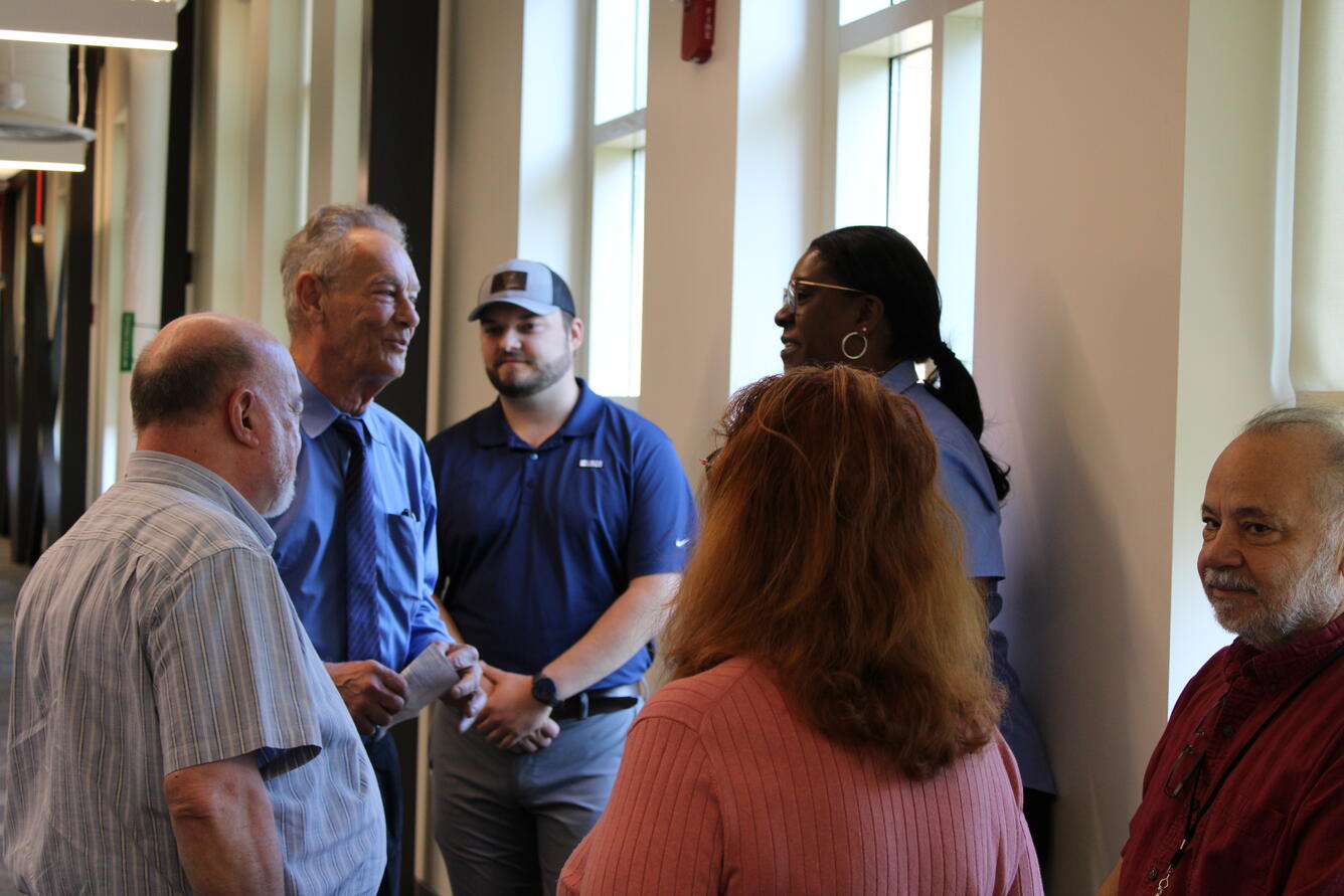 Director Mamula with USGS water staff at the Hydrologic Instrumentation Facility