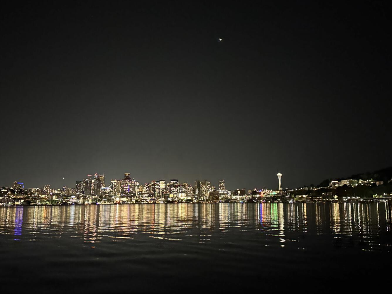 Seattle skyline at night