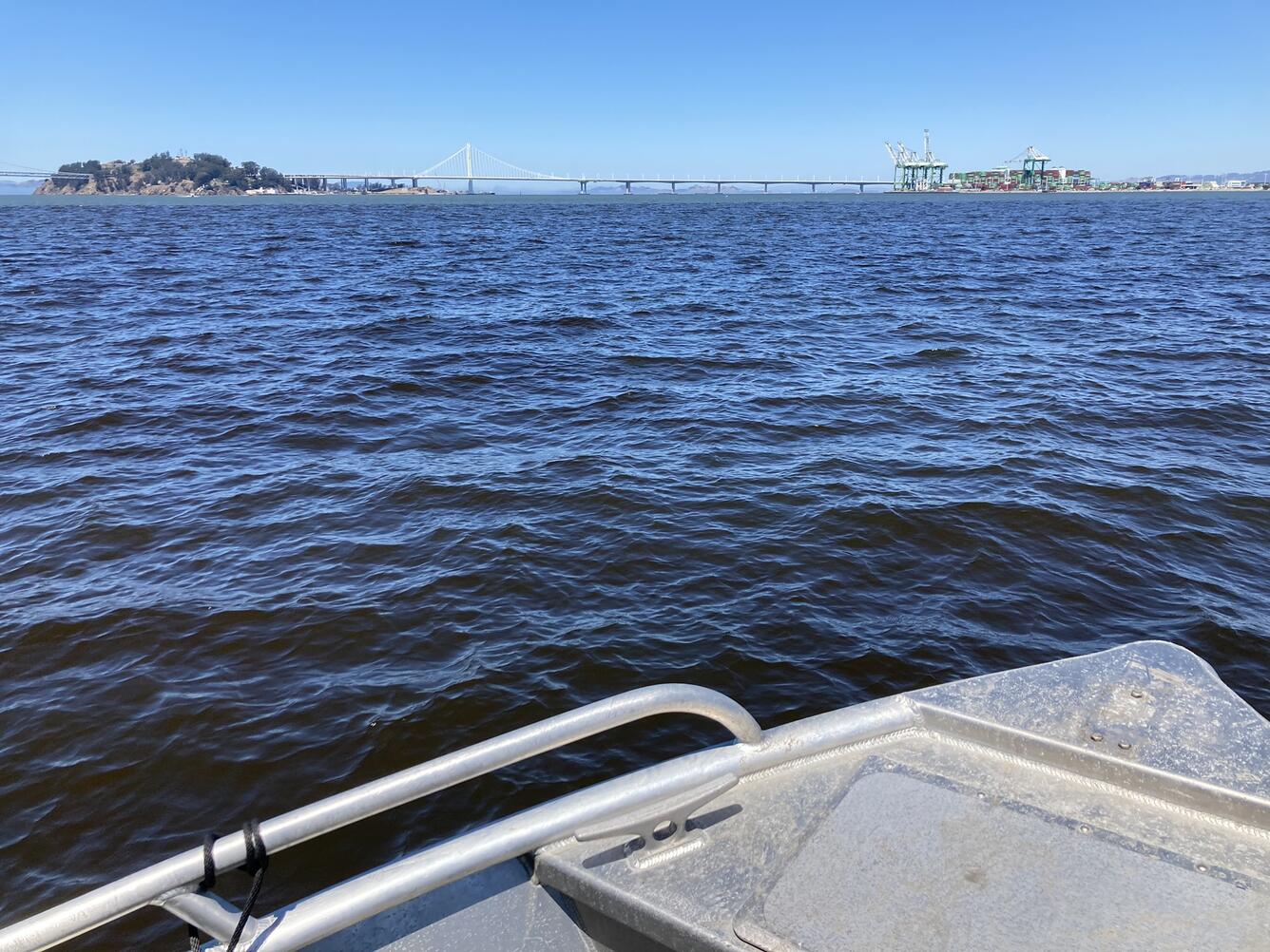 boat on very blue water