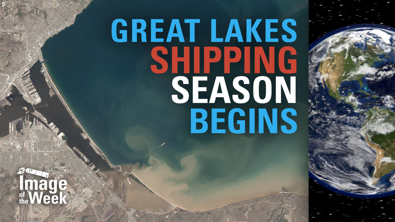 Thumbnail for Image of the Week video, "Great Lakes Shipping Season Begins"
