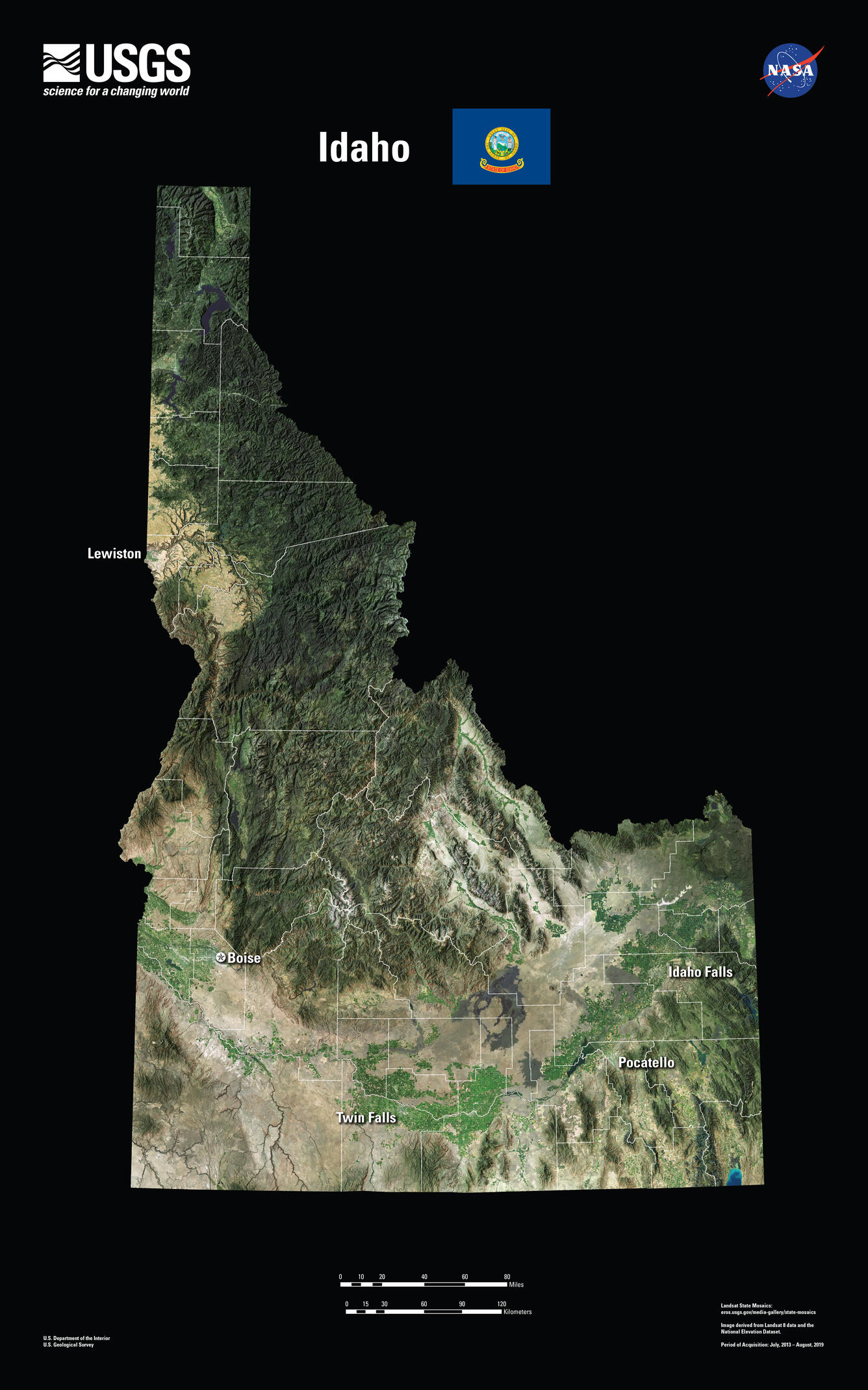 Idaho Landsat State Mosaic