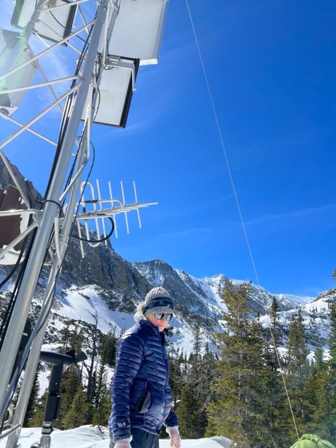 Loch Vale weather and precipitation sampling station in Rocky Mountain National Park