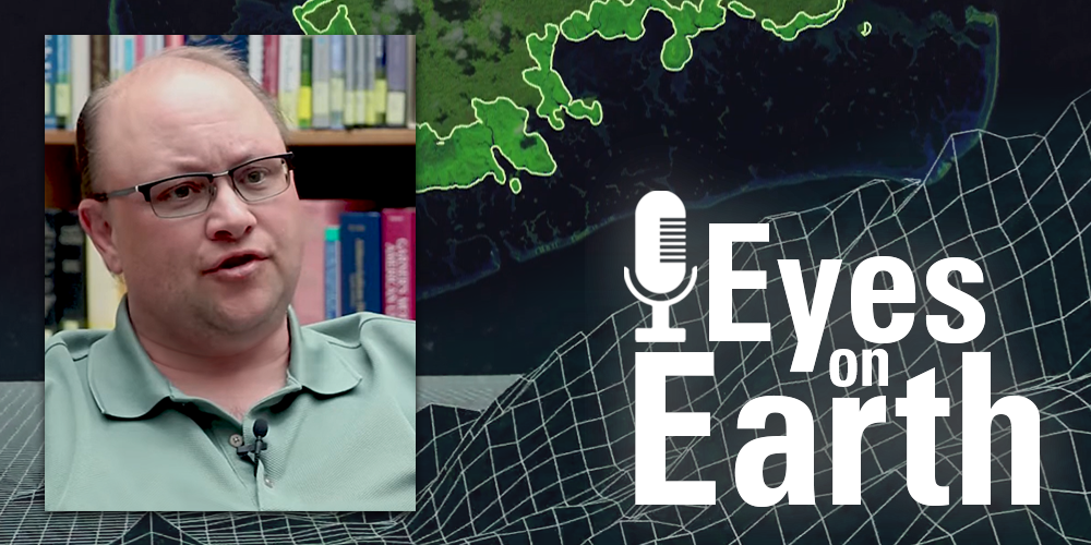 Homepage image for Eyes on Earth Episode 123 – Bathymetry Mapping, showing a photo of Jeff Danielson