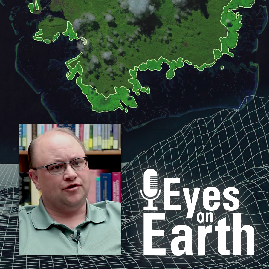 Thumbnail image for Eyes on Earth Episode 123 – Bathymetry Mapping, showing a photo of Jeff Danielson