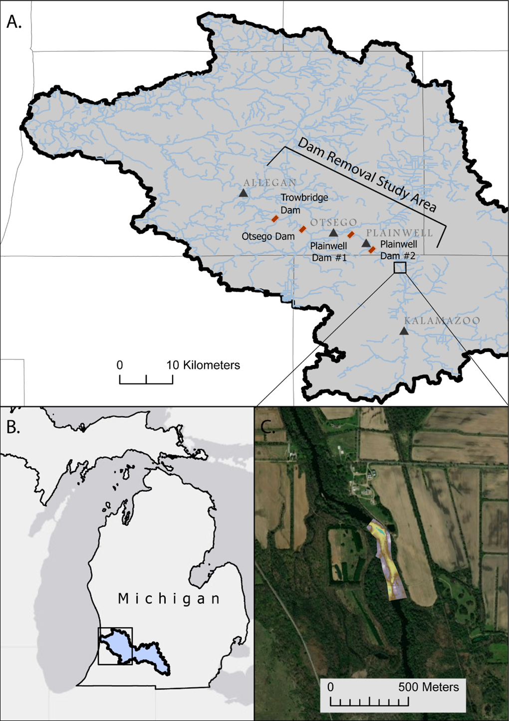 Kalamazoo Dam Removal Study Area