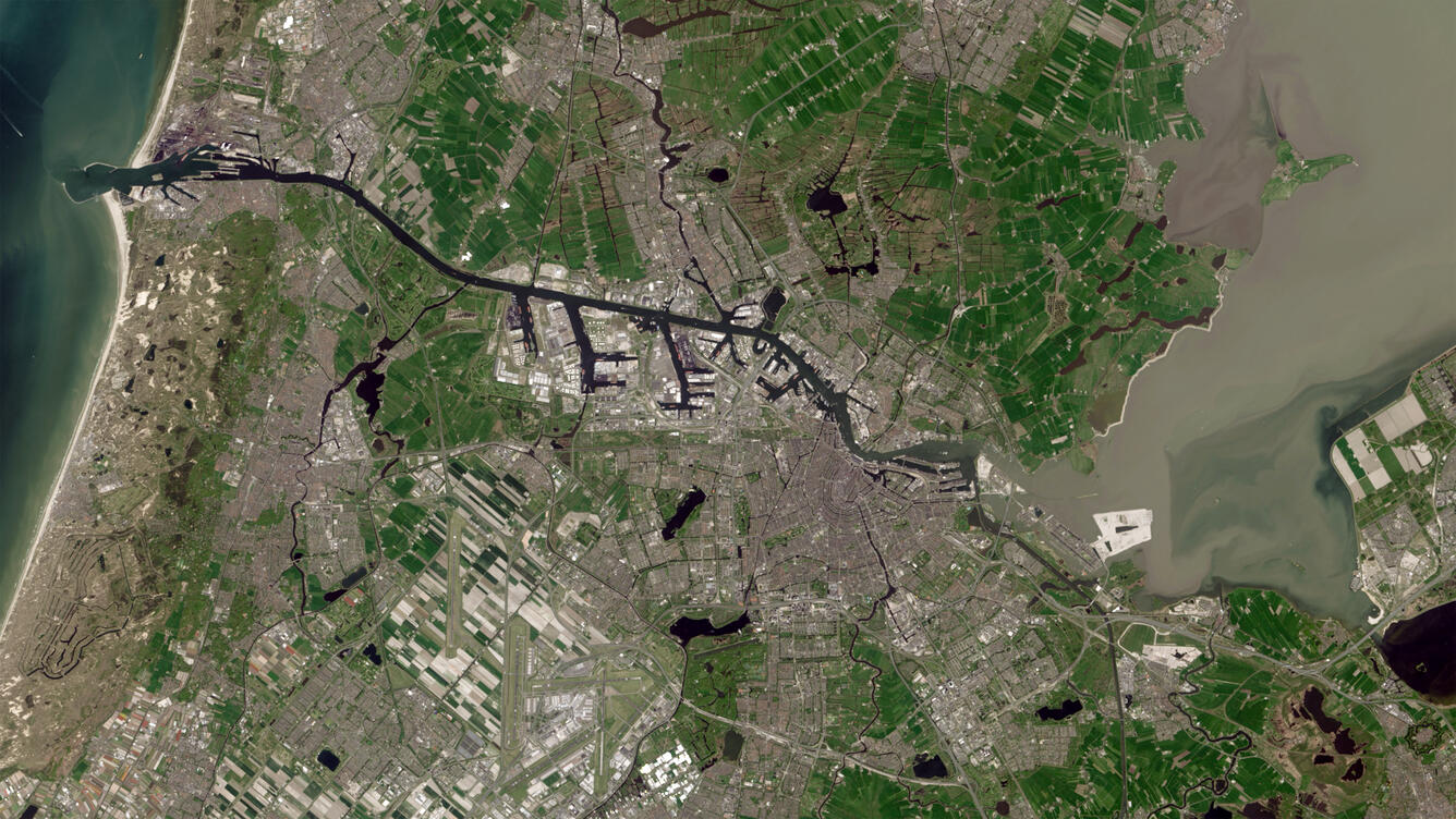 Landsat 9 Image of Amsterdam