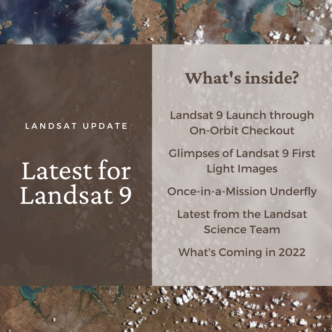 Landsat Update Latest for Landsat 9