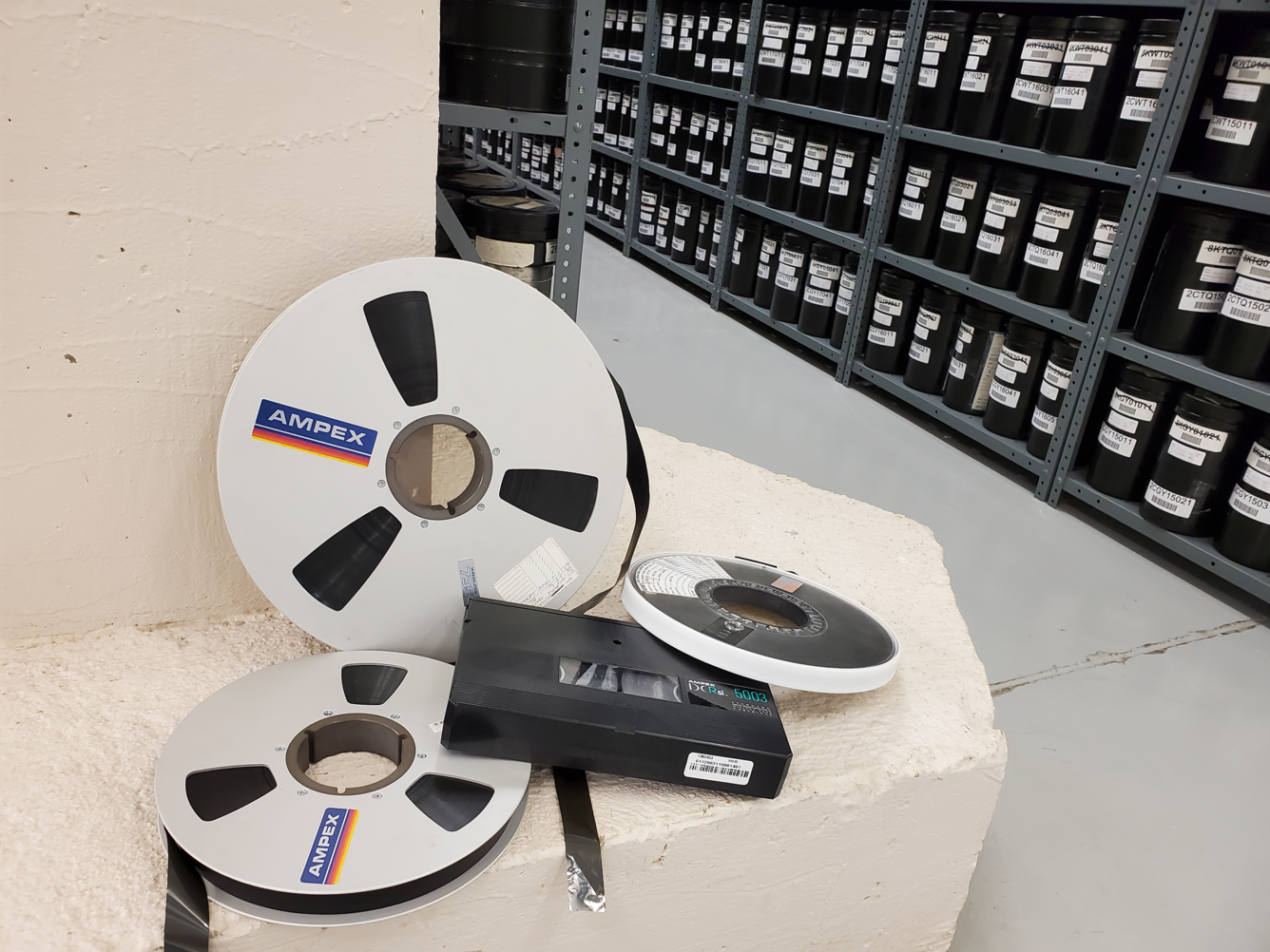 Reels and a tape 