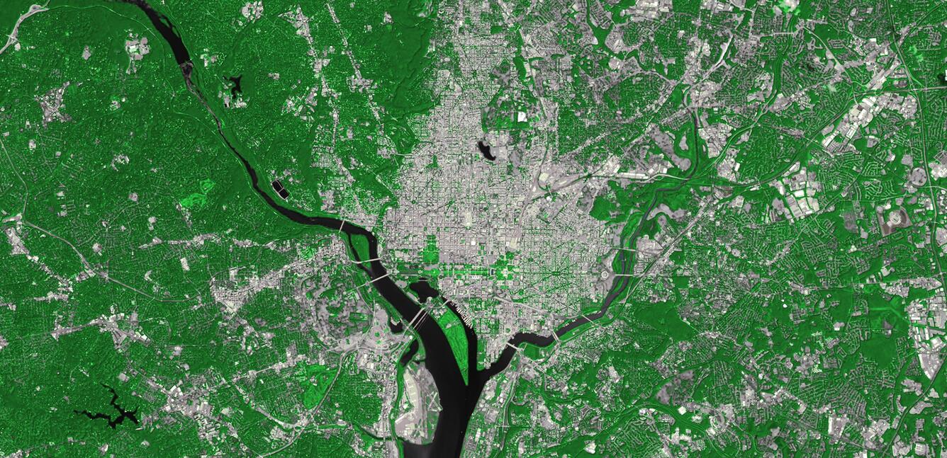 Landsat 9 Image of Washington D.C.