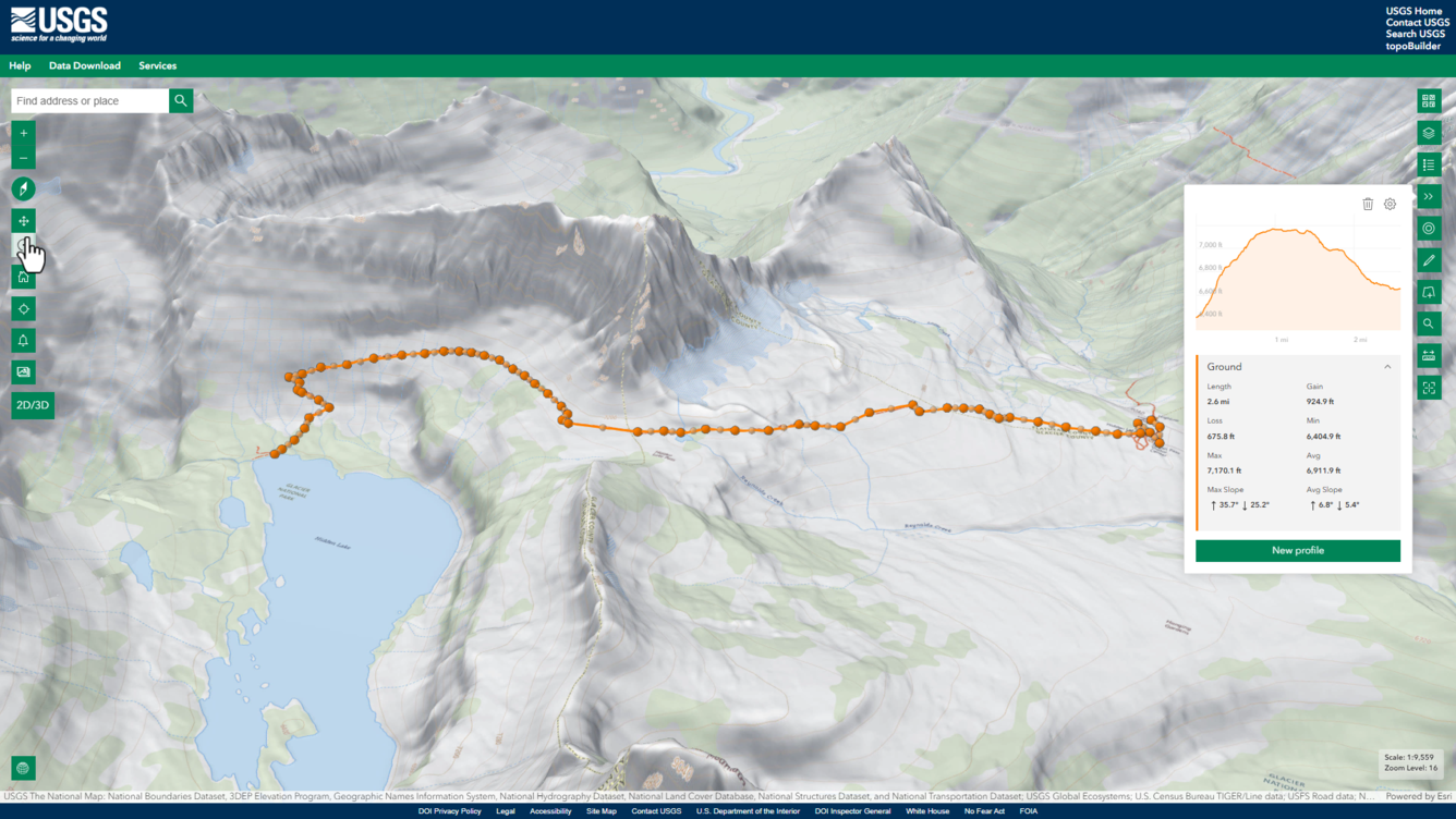 Screenshot from The National Map training video  