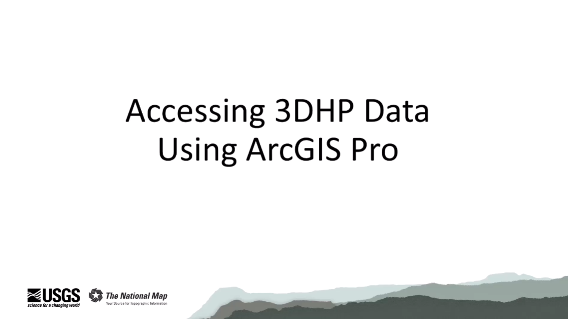 Title card of The National Map training video  