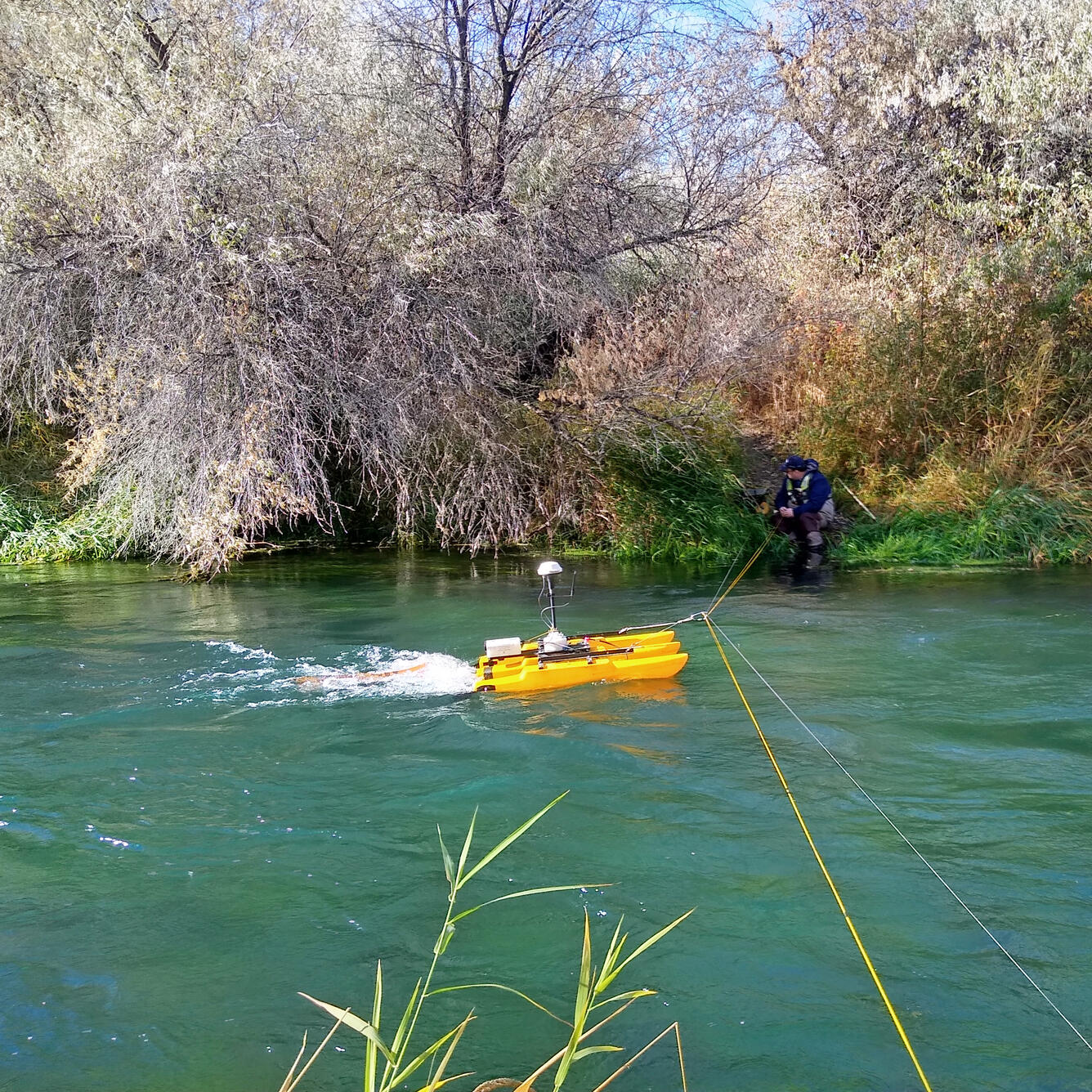 Measuring Discharge with an ADCP, Clear Lakes Spring, Idaho