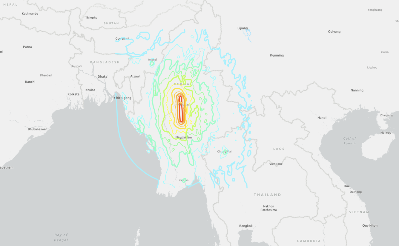 M7.7 Burma (Myanmar) earthquake