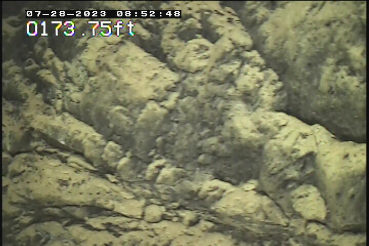 Sideview of open hole portion of groundwater well 29AA03