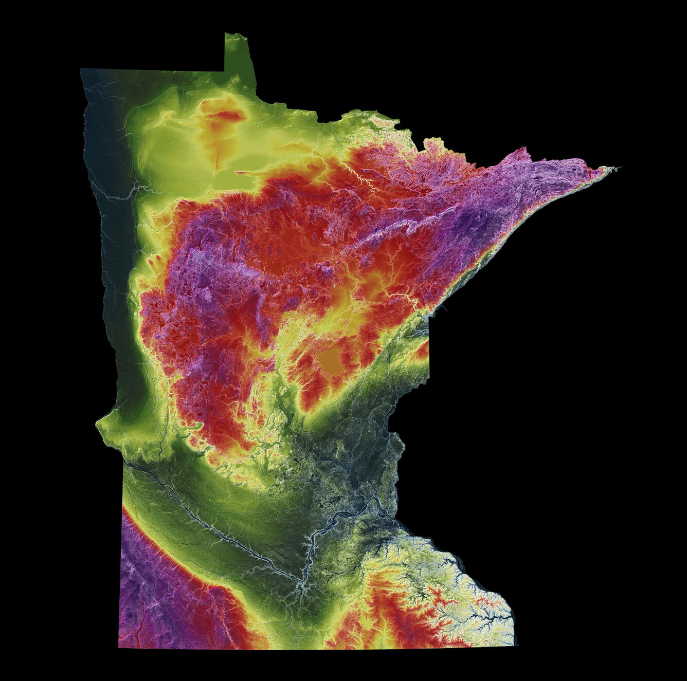 3DEP As Art - Minnesota
