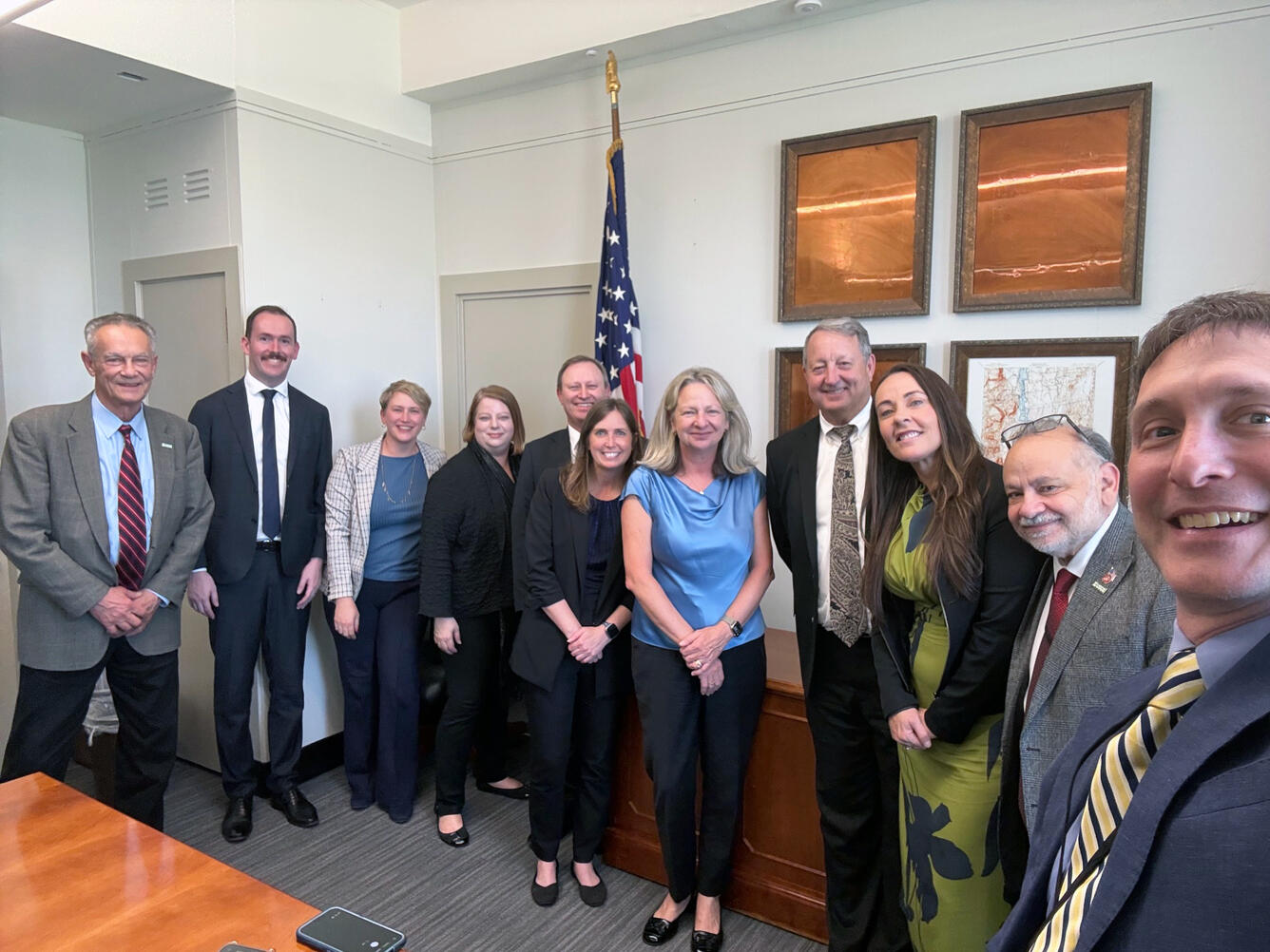 The USGS meets with partners from Geoscience Australia in Reston, VA