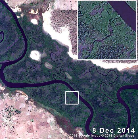 Koular Bolon estuary in the commune of Keur Saloum in Senegal, West Africa 2014