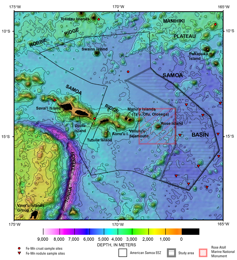 Map of American Samoa and study area
