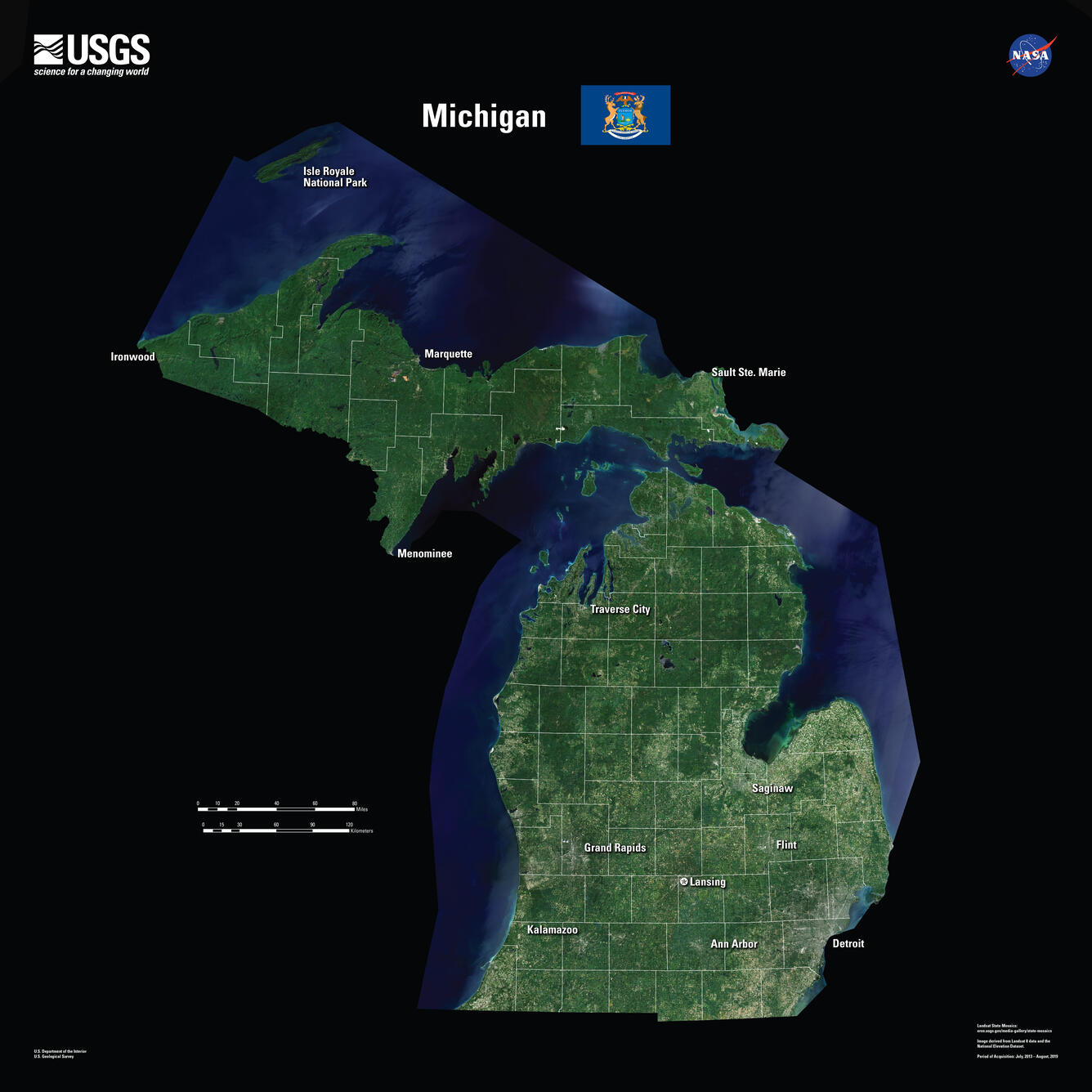 Michigan Landsat State Mosaic