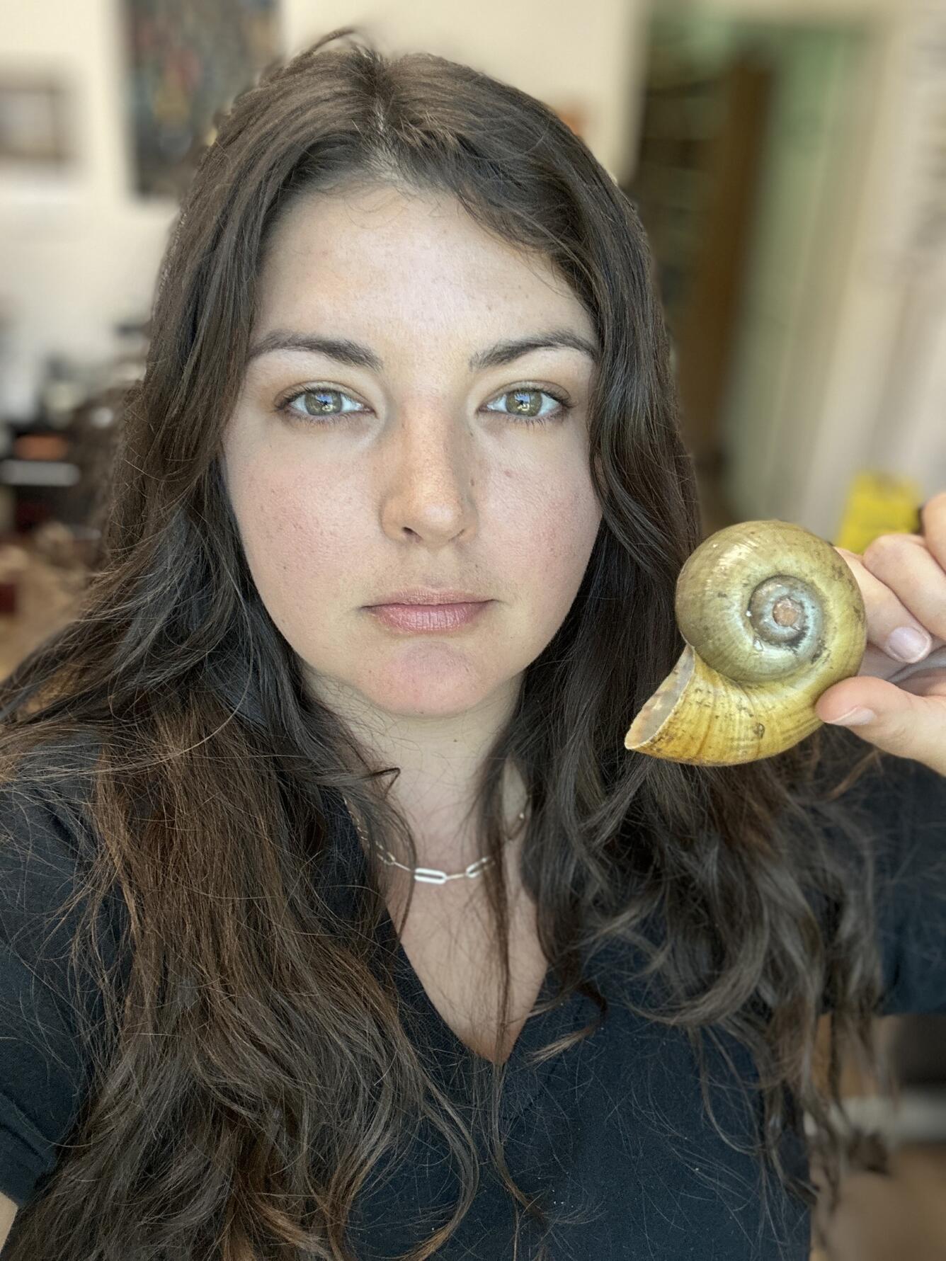 Cayla Morningstar profile picture with snail