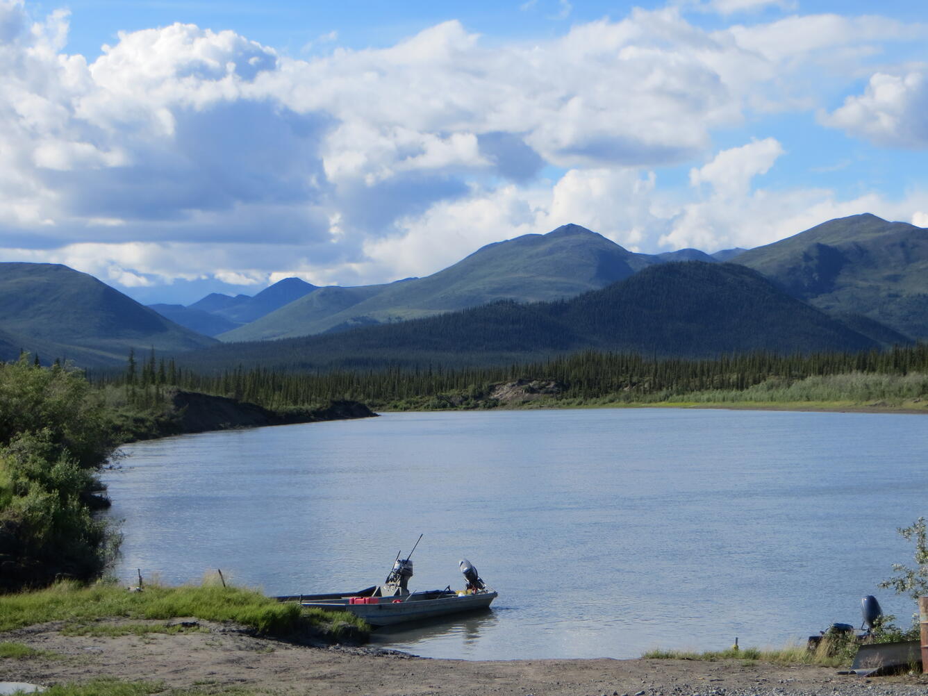 Water quality sensors deployed at Arctic Village