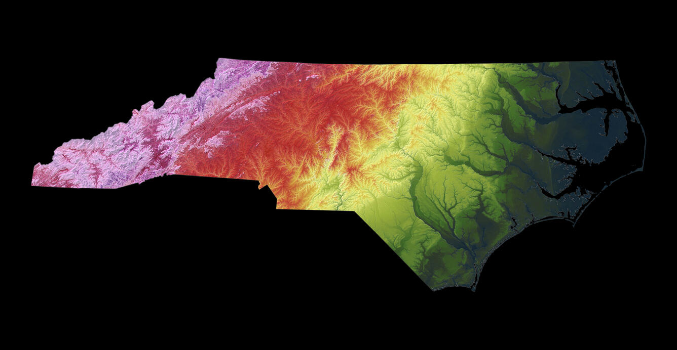 3DEP As Art - North Carolina
