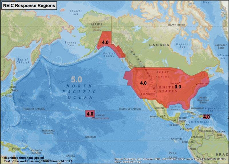 NEIC Response Regions