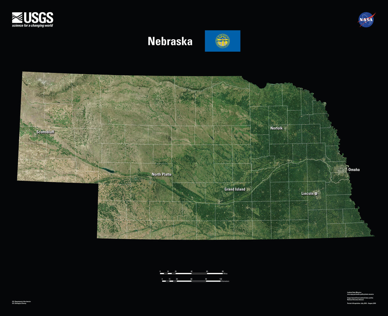 Nebraska Landsat State Mosaic