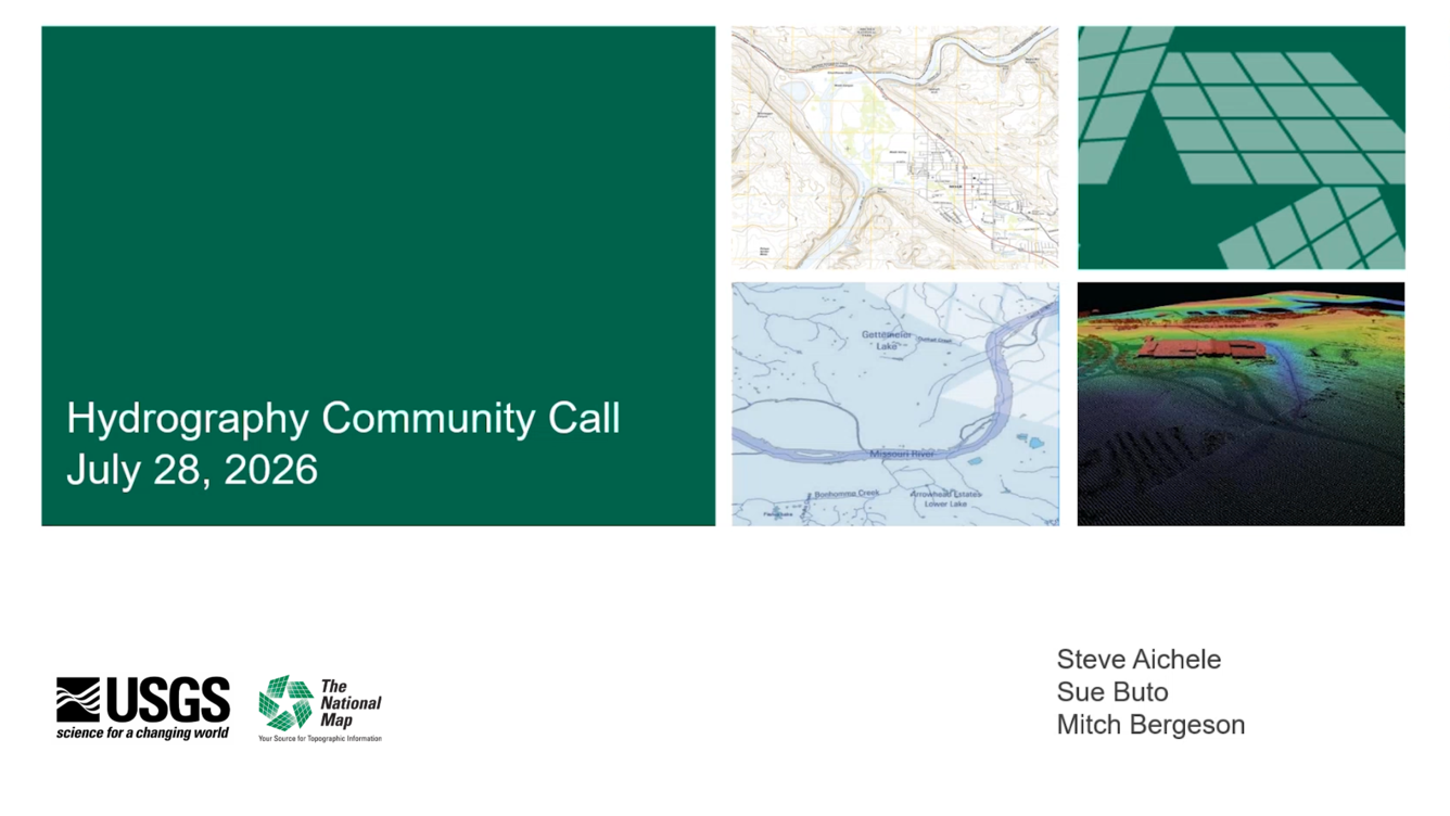 July 28, 2026, USGS Hydrography Community Call Thumbnail