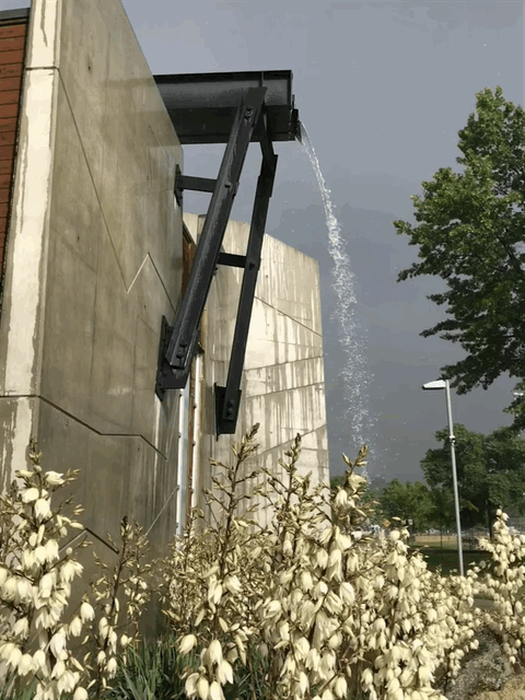 Rooftop flume, F.H. Newell Building, Boise, Idaho