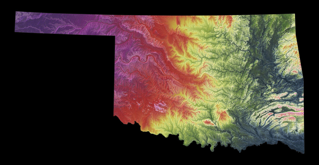 3DEP As Art - Oklahoma