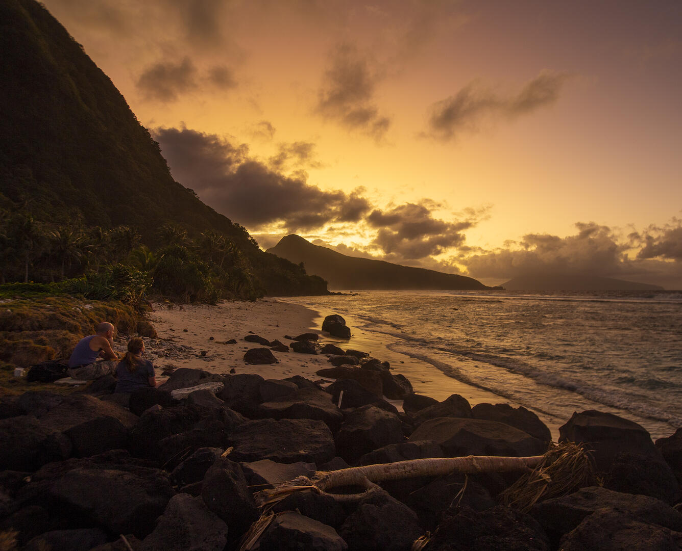 Sunrise on the island of Ofu, American Samoa