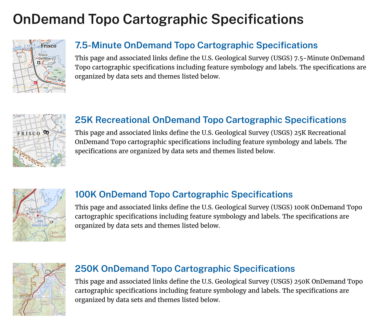 OnDemand Topo Product Configurations