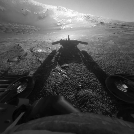 Opportunity Rover at Endurance crater on Mars
