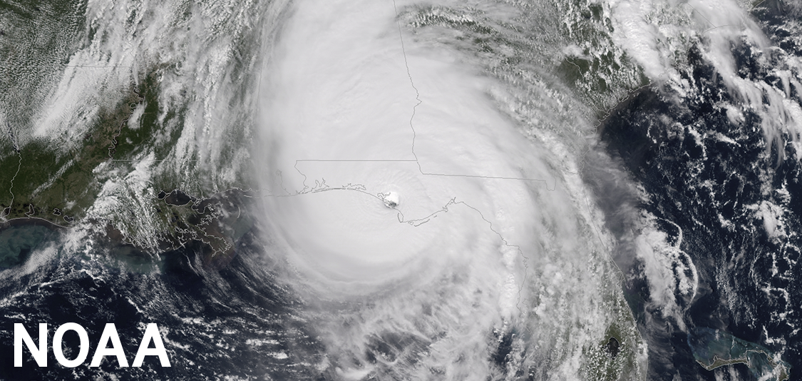 Hurricane Michael satellite image