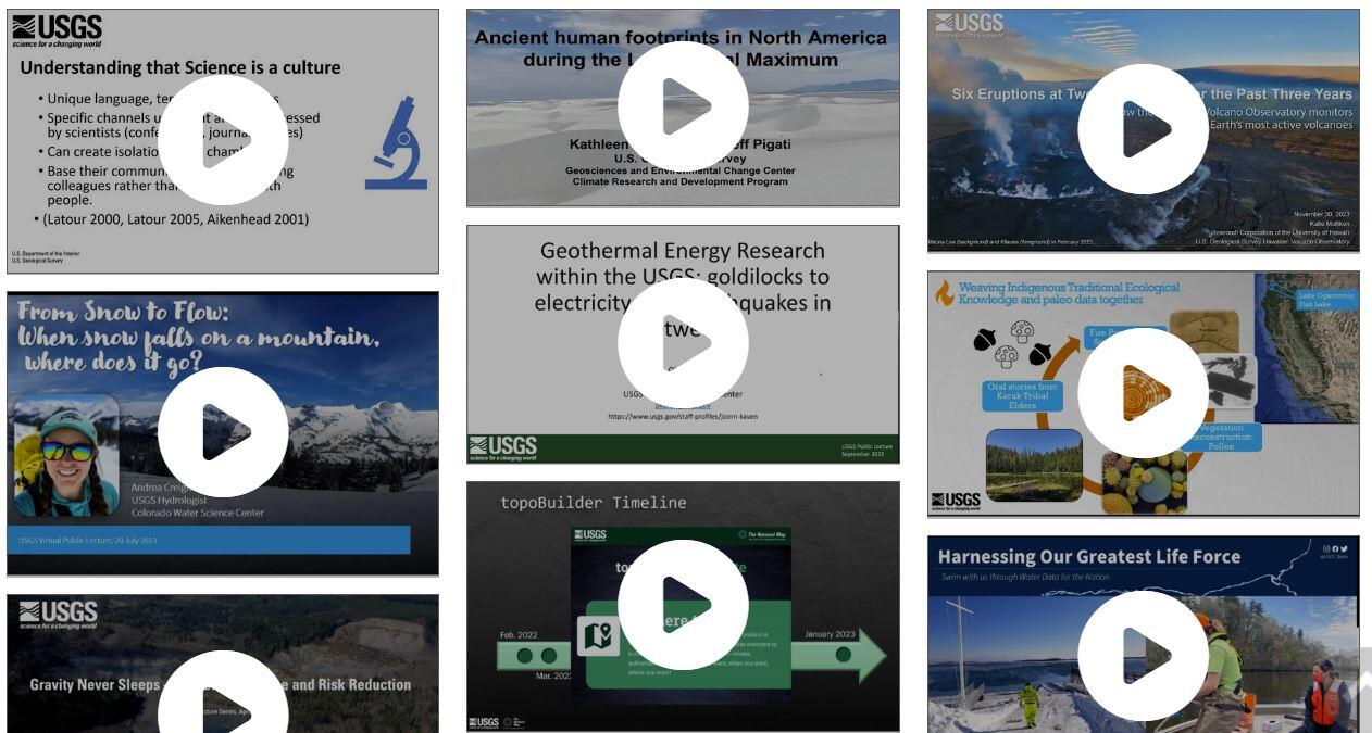 Public Lecture video selection screenshot image. 