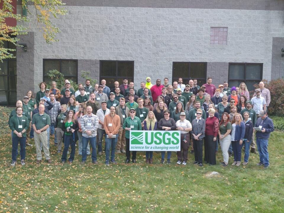 Pennsylvania Water Science Center Staff photographed on lawn in front of building