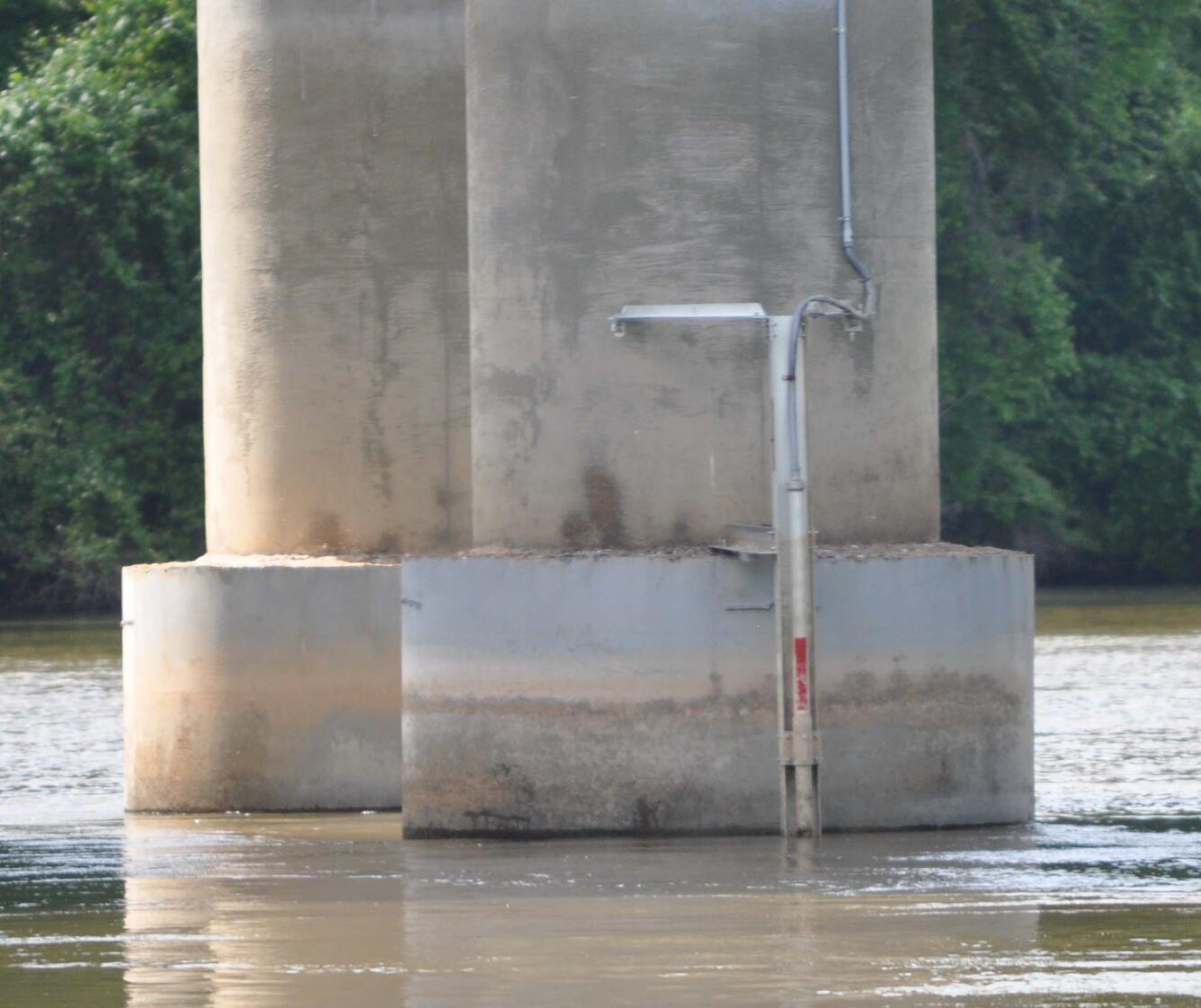 South Carolina Bridge Pier with Scour Sensor