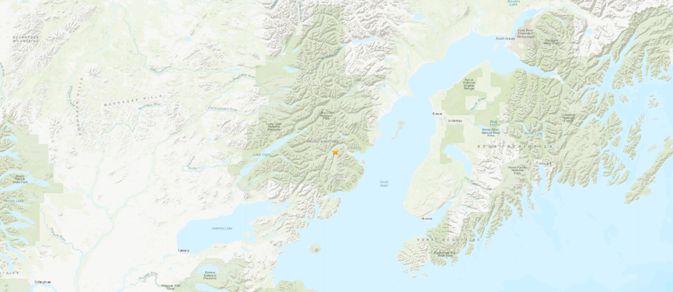 M 4.7 - 66 km E of Port Alsworth, Alaska on 3/23/22