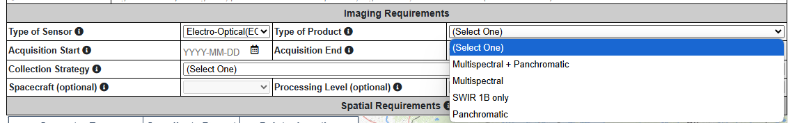 CIDR EO Imagery Options