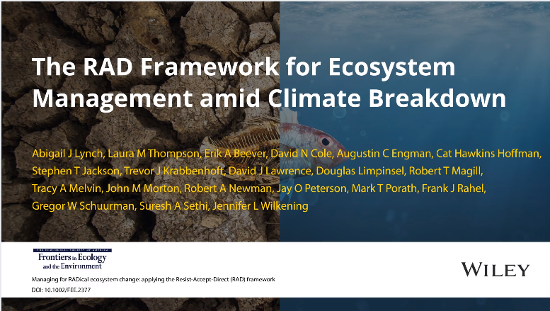 Thumbnail for video "The RAD Framework for Ecosystem Management amid Climate Breakdown"