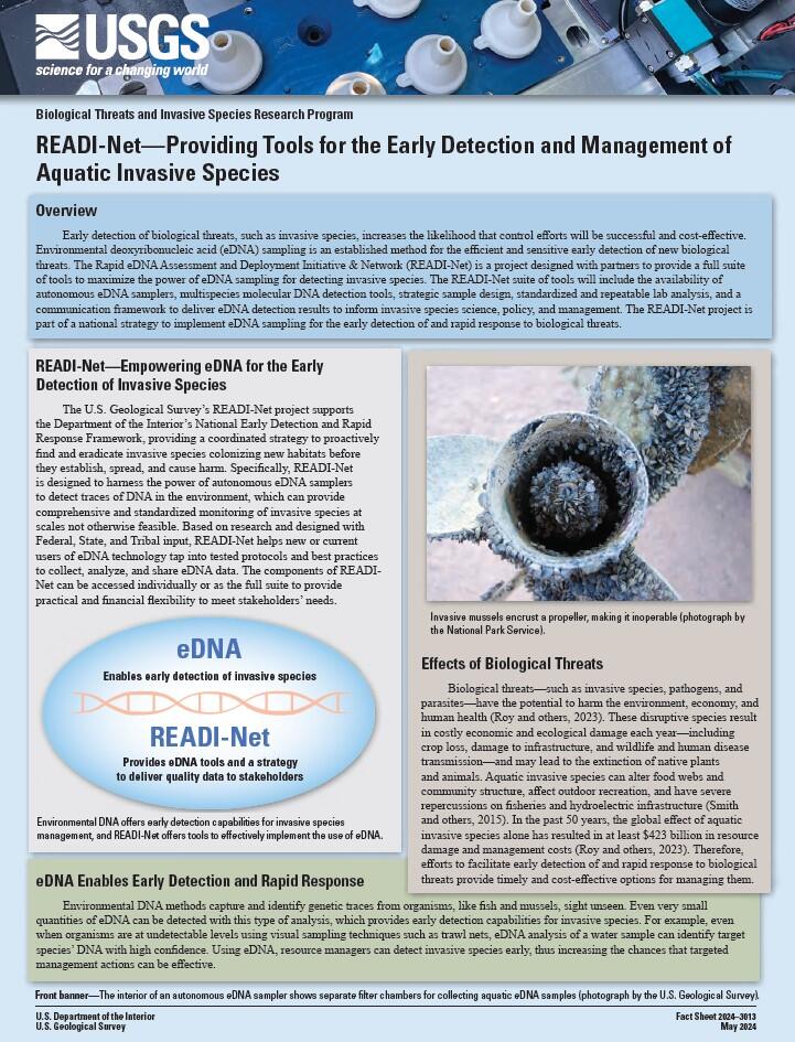 Front page of READI-Net fact sheet 