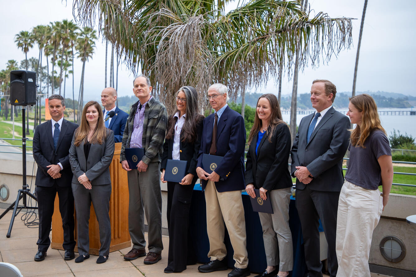 Recipients of the FBI Director's Award in Santa Barbara, California