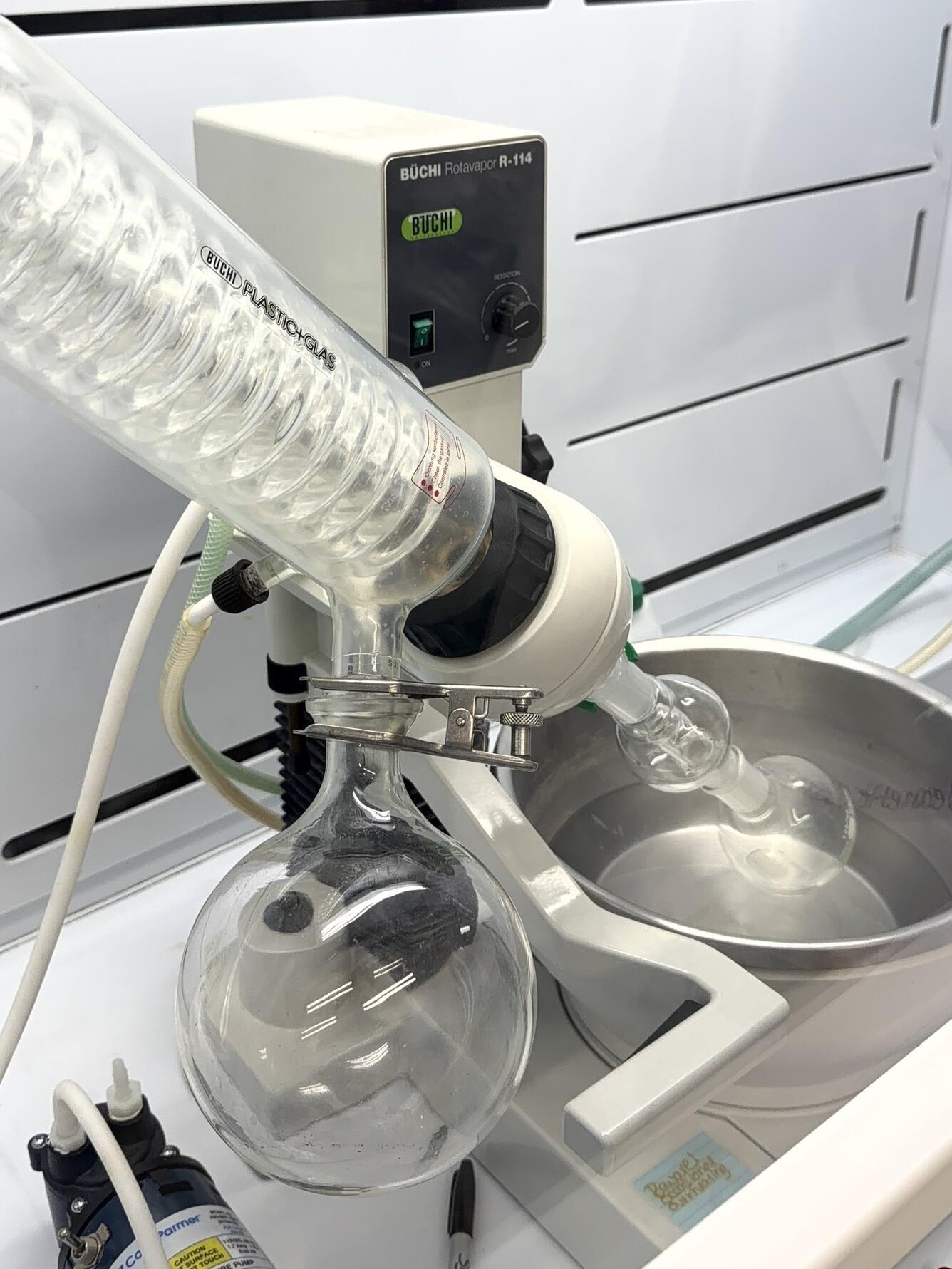 Rotary evaporation system set up in laboratory