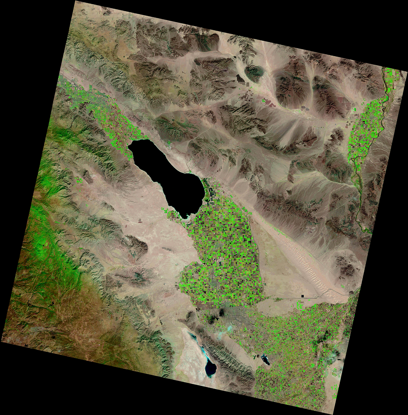 Landsat 8 image of the Salton Sea 2023