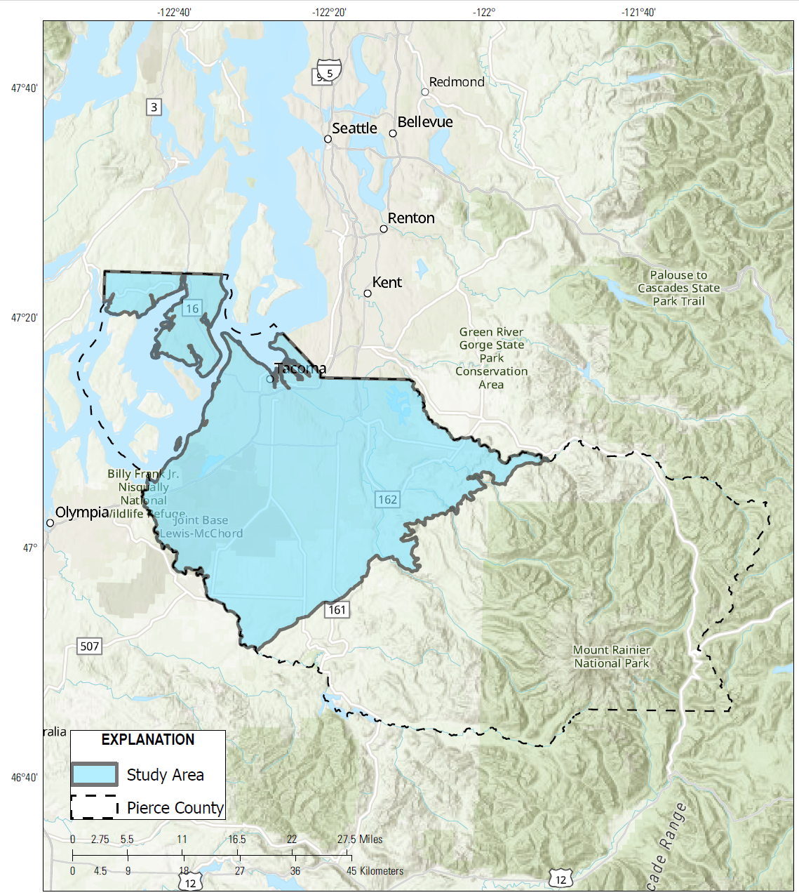Pierce County UIC study area