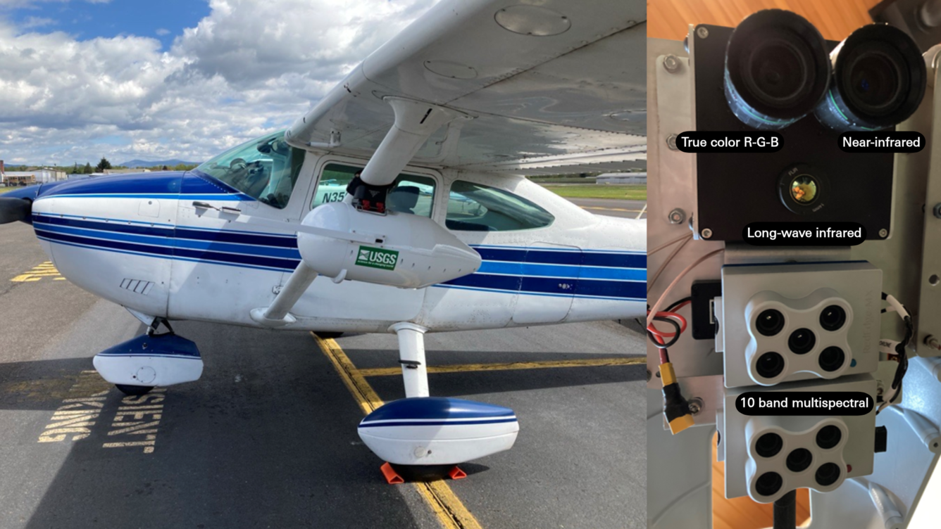 a small plan with a camera pod, next to another image of the cameras