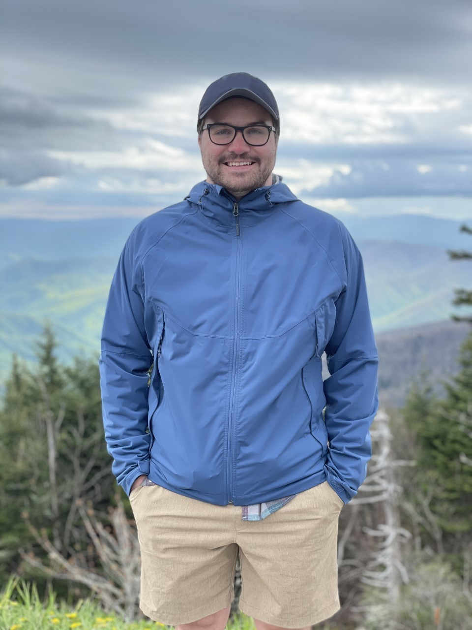 Shaun Donmoyer stands at an overlook in Smokey Mountain National Park.