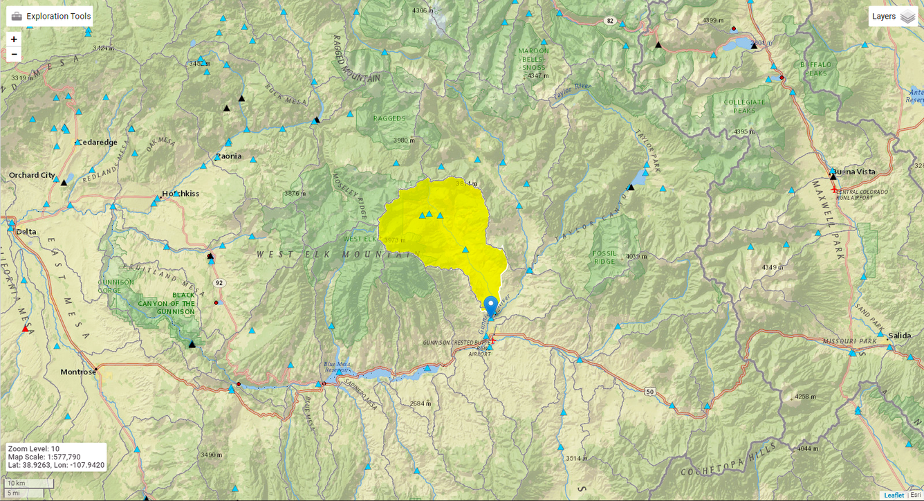StreamStats delineation